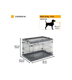 Gabbia box  per cani pieghevole 