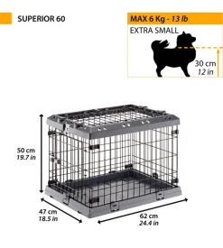 Gabbia box  per cani pieghevole 