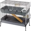 Gabbia per conigili a due piani "rabbit 120 double", 118x58x117 cm - ferplast