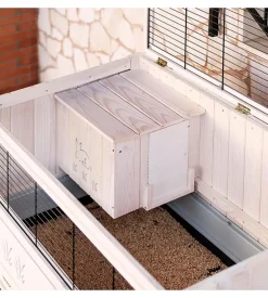 Gabbia per conigli in legno 