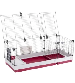 Gabbia per conigli "krolik 140" in kit di montaggio, 142x60x50 cm - ferplast