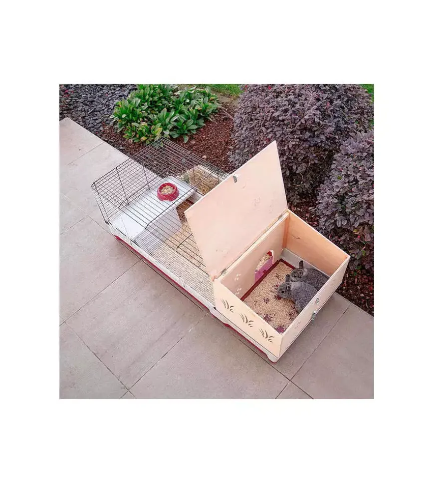 Gabbia per conigli "krolik 140 plus" 142x60x50 cm - ferplast