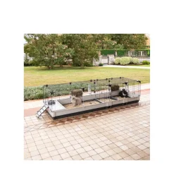 Gabbia per conigli "krolik 200" in kit di montaggio, 205x60x50 - ferplast