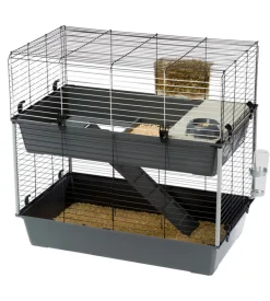 Gabbia per conigli "rabbit 100 double" a due piani, 99x51,5x92 cm - ferplast
