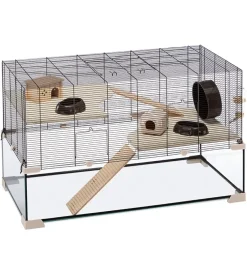 Gabbia per criceti in vetro "karat 80", 98,5x50,5x61,5 cm - ferplast