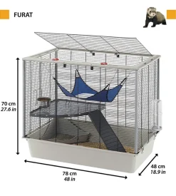 Gabbia per roditori e furetti 