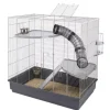 Gabbia per roditori "jenny" grigia zincata, 80 x 50 x h 79.5 cm - ferplast