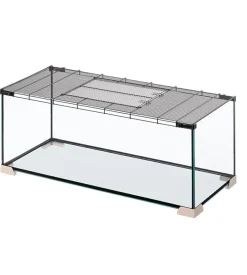 Gabbia per topi e ratti in vetro " jerry 80", 101,7x42,9x43,1 cm - ferplast