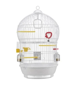 Gabbia per uccelli "bali" bianca, 43.5x43.5x68.5 cm - ferplast