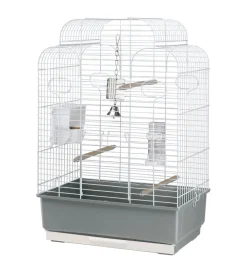Gabbia per uccelli "gala" bianca- 50x30x75,5 cm - ferplast