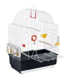 Gabbia per uccelli "ibiza open" bianca,  49,5x30x69 cm - ferplast