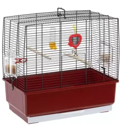 Gabbia per uccelli "rekord 3" nero, 49x30xh48,5 cm - ferplast.