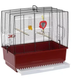 Gabbia per uccelli "rekord 3" nero, 49x30xh48,5 cm - ferplast.