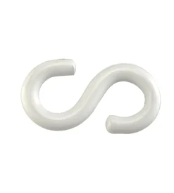 Ganci a "s" aperti plastificati 3,8x25 mm. - 4 pz.