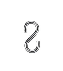 Ganci a "s" aperti 3,8x40 mm. - 4 pz.