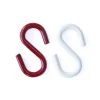 Gancio a s ø 5 mm. in acciaio bianco e rosso - 4 pz.