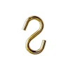 Gancio a s ø 4 mm. in ferro ottonato - 15 pz.