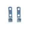 Gancio piatto da parete in acciaio zincato 12x50 mm. max 100 kg. 2 pz.