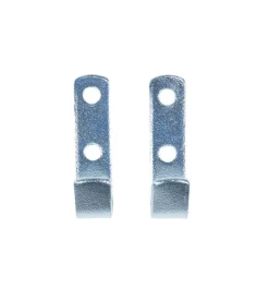 Gancio piatto da parete in acciaio zincato 12x50 mm. max 100 kg. 2 pz.