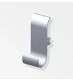 Gancio uni coaxis alluminio naturale 2 pezzi.