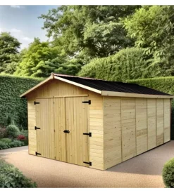 Garage in legno habrita "ed 2848 n" in abete 300x520x226 cm