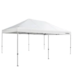 Gazebo da campeggio brunner "zebo enjoy 2.0" in acciaio e poliestere bianco 3x6 m