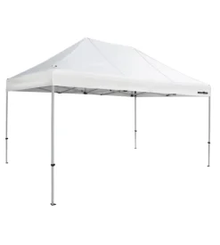 Gazebo da campeggio brunner "zebo enjoy 2.0" in acciaio e poliestere bianco 3x4,5 m
