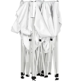 Gazebo da campeggio brunner "zebo enjoy 2.0" in acciaio e poliestere bianco 3x4,5 m