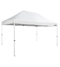 Gazebo da campeggio brunner "zebo enjoy pro" in alluminio e poliestere bianco 3x4,5 m