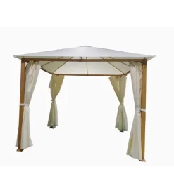 Gazebo da esterno con tende laterale eurogarden 
