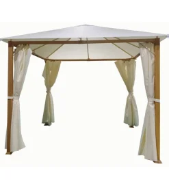 Gazebo da esterno con tende laterale eurogarden 