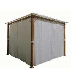 Gazebo da esterno con tende laterale eurogarden 