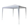 Gazebo da esterno eurogarden in acciaio bianco 3x3 m