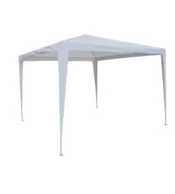 Gazebo da esterno eurogarden in acciaio bianco 3x3 m