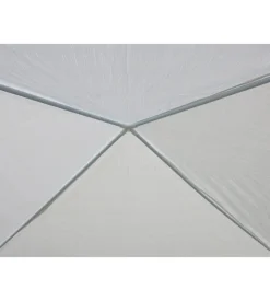 Gazebo da esterno eurogarden in acciaio bianco 3x3 m