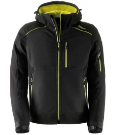 Giacca da lavoro softshell dynamic nero, tg s - kapriol