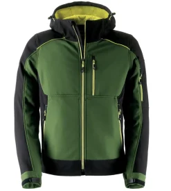 Giacca da lavoro softshell dynamic verde/nero, tg xxxl - kapriol