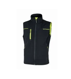 Gilet da lavoro saturn black carbon u-power - taglia xl
