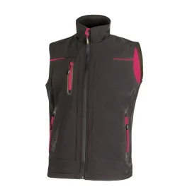 Gilet da lavoro universe grey/fucsia, tg m