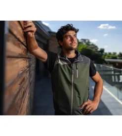 Gilet impermeabile da lavoro kapriol "earth" verde, tg xxxl