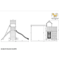 Gioco per bambini da esterno in legno fungoo