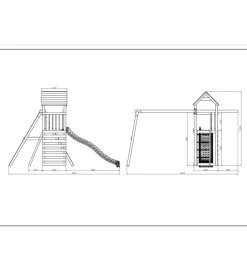 Gioco per bambini da esterno in legno fungoo 