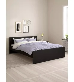 Giroletto matrimoniale "naia" nero opaco 160x200 cm