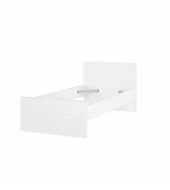 Giroletto singolo "naia" bianco lucido 90x190 cm