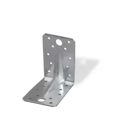 Giunto ad angolo nervato 70 x 70 x 55 mm.