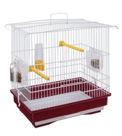 Giusy gabbia bianca-rosso - ferplast