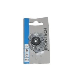 Golfare femmina con filetto metrico, zincati m6 - 2 pz.