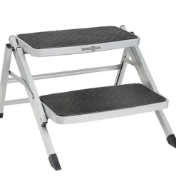 Gradino d'ingresso doppio per veicoli brunner "ruckstep" in acciaio richiudibile, 61x60x20/40 cm