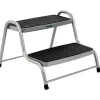 Gradino d'ingresso per veicoli brunner "king step double xl" in acciaio, colore grigio