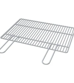 Griglia di cottura per barbecue in acciaio cromato, 58x40 cm - sarom fuoco